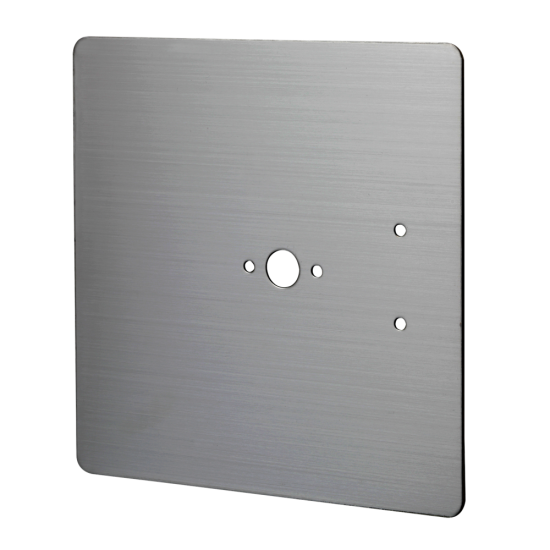 ASEC Stainless Steel Cubicle Retro-Fit Plate To Cover Fixing Holes Stainless Steel - Click Image to Close