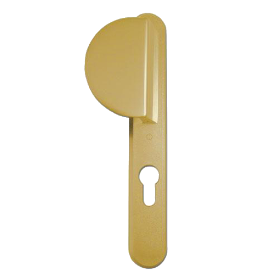 HOPPE UPVC Lever / Fixed Pad Door Furniture 554/3360N 92mm Centres Gold - Click Image to Close