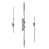 DOORMASTER Adjustable Lever Operated Latch & Hook - 2 Adjustable Hooks (UPVC Door) 35/92