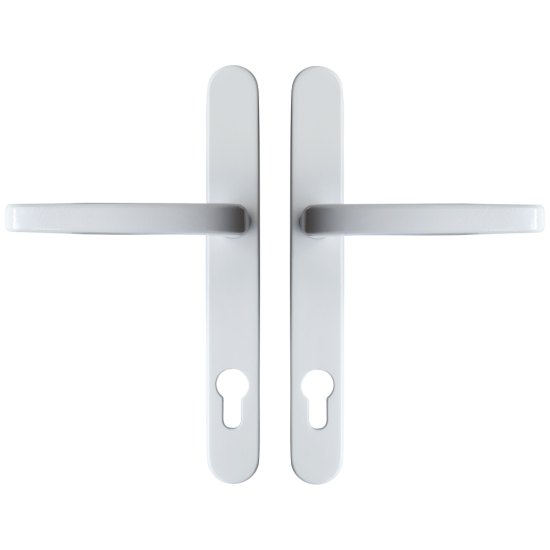 ASEC Vital Lever Long Backplate 211mm White 211mm Centres - Click Image to Close