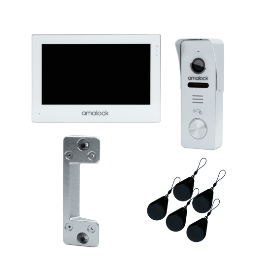 Amalock SV1 Smart Video Entry Kit Surface Including 7 Inch Monitor - Click Image to Close