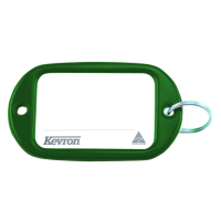 KEVRON ID10 Jumbo Key Tags Bag of 50 Assorted Colours Green x 50