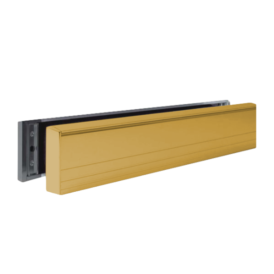 MILA Slim Master UPVC Letter Box 36-70 - 316mm Wide Gold - Click Image to Close