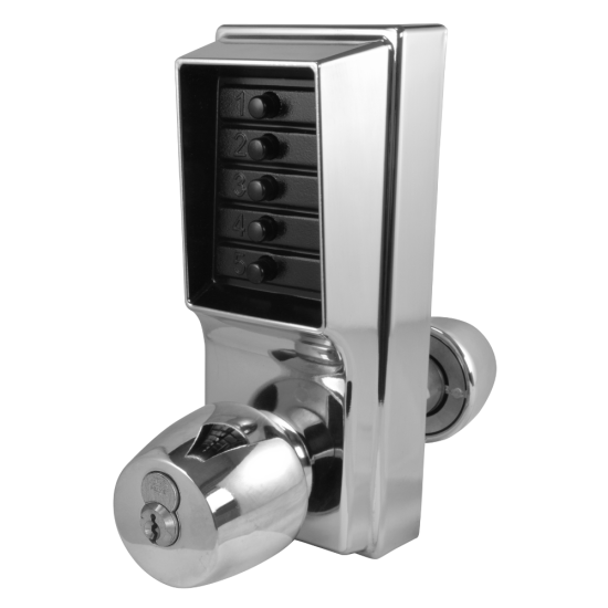 DORMAKABA Simplex 1000 Series 1021B Knob Operated Digital Lock With Key Override SC With Cylinder 1021B-26D - Click Image to Close