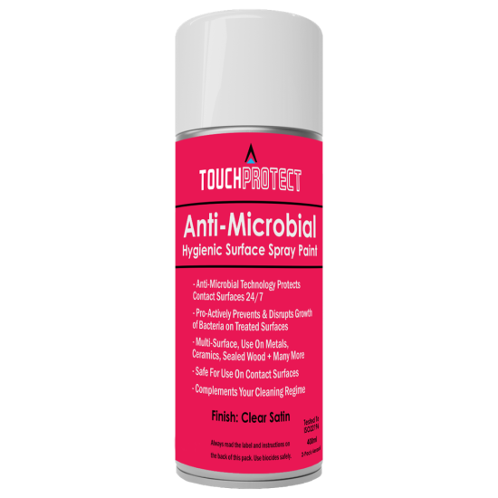 TOUCH PROTECT Anti-Microbial Spray Paint 400ml - Click Image to Close