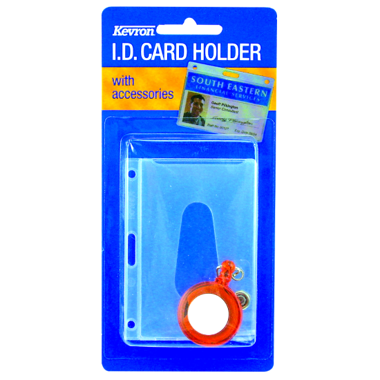 KEVRON ID1013 RE Clear Card Holder & Reel Pack Clear - Click Image to Close