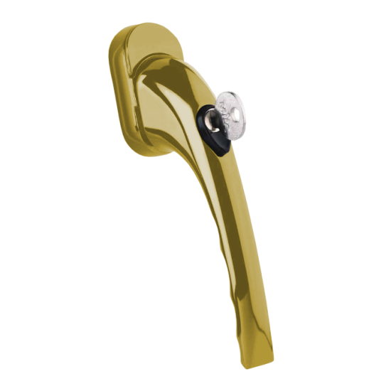 MILA ProLinea Inline TBT Locking Handle Gold - Click Image to Close