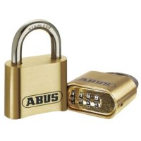 ABUS 180IB Series Brass Combination Open Stainless Steel Shackle Padlock 53mm 180IB/50 Visi