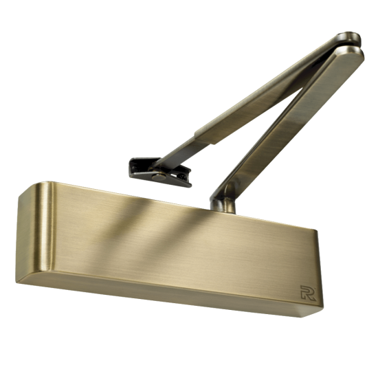 RUTLAND Fire Rated TS.9205 Door Closer Size EN 2-5 With Backcheck & Delayed Action Antique Brass - Click Image to Close