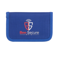 BEE-SECURE RFID Key Pouch - Polyester Blue