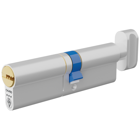 CAVEO TS007 3* Key & Turn Euro Dimple Cylinder 100mm 55(Ext)/45 (50/10/40T) KD - Click Image to Close
