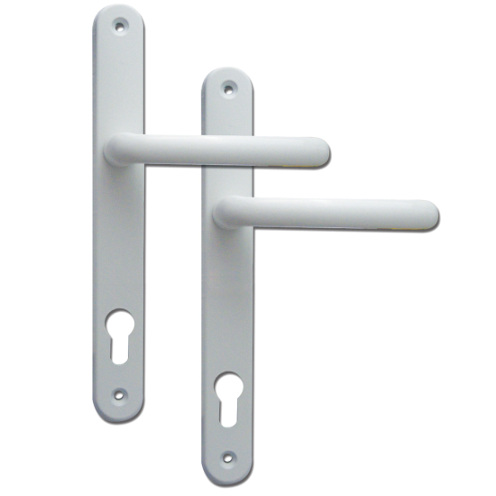 FAB & FIX Balmoral 92PZ Lever/Lever UPVC Furniture - 265mm Fixings White - Click Image to Close