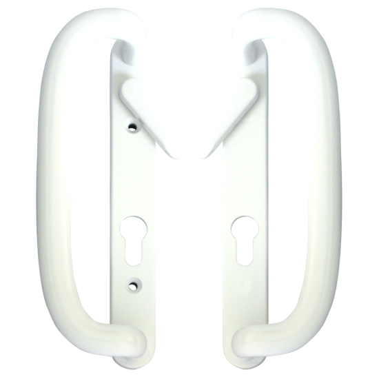 MILA Trinty/ Prolinea Patio Handle & Lever White - Click Image to Close