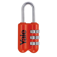 YALE YP2 Open Shackle Combination Padlock Red