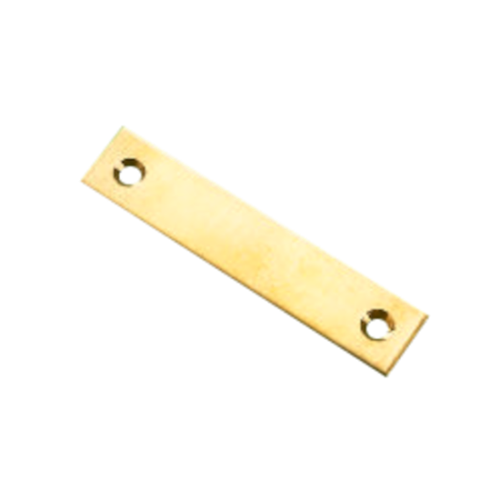 ASEC Cupboard Lock Flat Strike Plate Satin Brass - Click Image to Close