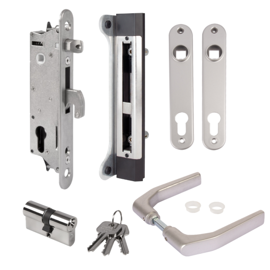 LOCINOX Gatelock Sixtylock Insert Set with Keep For 60mm Box Section SAA Sixtylock Kit - Click Image to Close