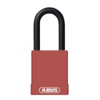 ABUS 74 Series Lock Out Tag Out Coloured Aluminium Padlock Red