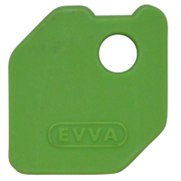 EVVA EPS Coloured Key Caps Light Green 0043522515