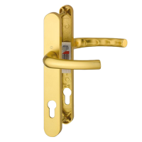 HOPPE Tokyo 92mm Lever/Lever Narrow Backplate Door Handle 1710RH/3633N/3623N 92mm Centres Gold
