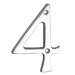 ASEC Metal Numerals 76mm CP `4` Visi