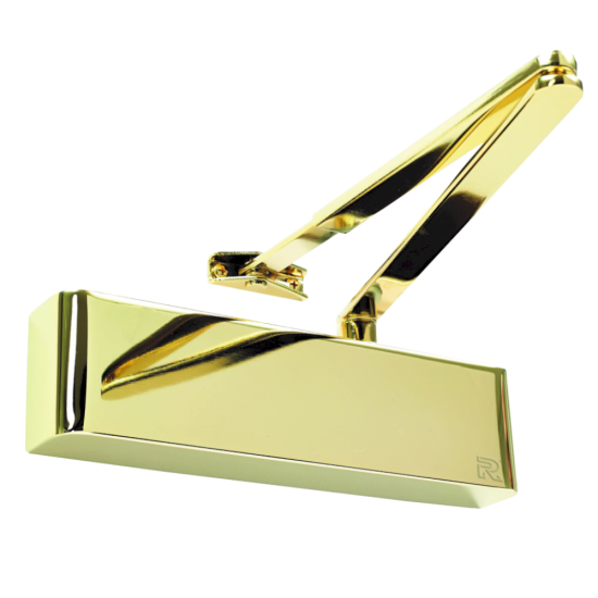 RUTLAND Fire Rated TS.9205 Door Closer Size EN 2-5 With Backcheck & Delayed Action Polished Brass - Click Image to Close