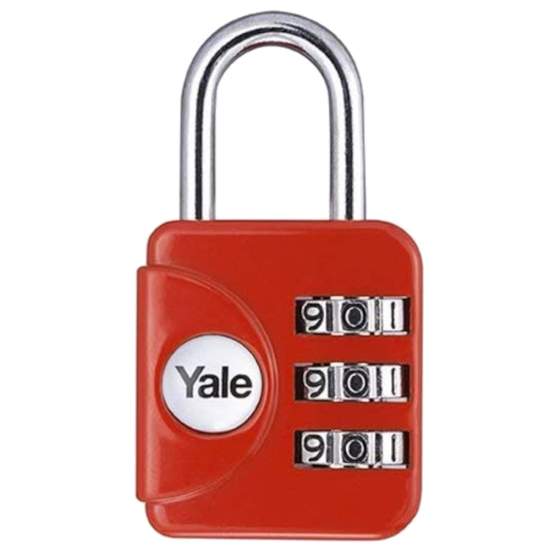 YALE YP1 Open Shackle Combination Padlock Red - Click Image to Close