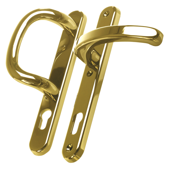 FAB & FIX Kensington Slam Shut 92PZ Lever/Pull UPVC Furniture Gold - Click Image to Close