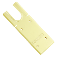 GEZE TS500 Cover Plate for Floor Spring Polished Brass