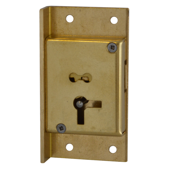 ASEC 61 2 Lever Cut Cupboard Lock 76mm SB KD LH - Click Image to Close