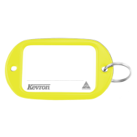 KEVRON ID10 Jumbo Key Tags Bag of 50 Assorted Colours Yellow x 50