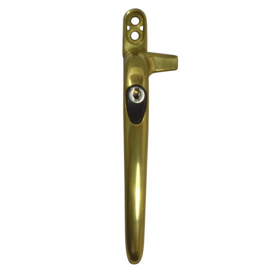 SECURISTYLE Virage Offset Cockspur Espag Handle 21mm - LH - Locking - Gold - Click Image to Close