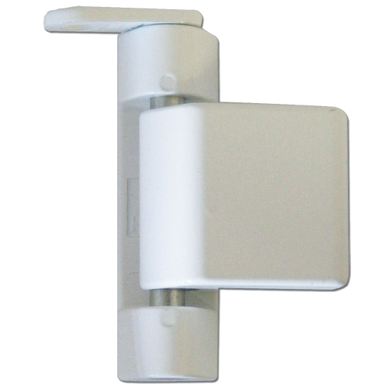 MILA UPVC / Timber Door & Window Euro Safety Catch White - Click Image to Close