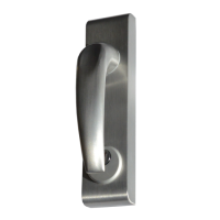 AXIM Locking Handle To Suit PR7085 & PR7085P Exit Devices Silver