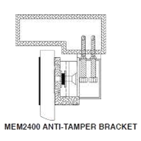 Asec Vortex MEM2400 Brackets Anti-Tamper - Click Image to Close