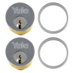 YALE 1133 Screw-In Cylinder SC KD Boxed - KA Pair