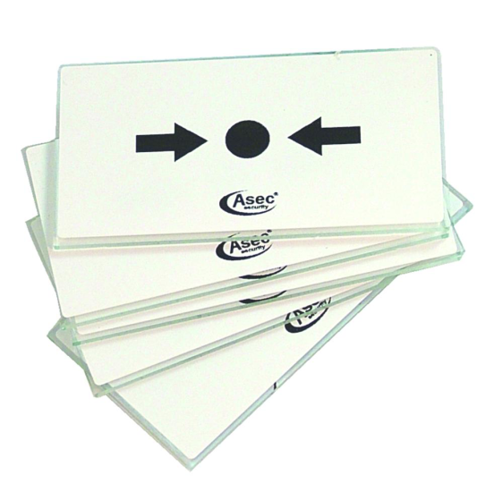 ASEC Spare Glass For Call Point Pack Of 5 - Click Image to Close