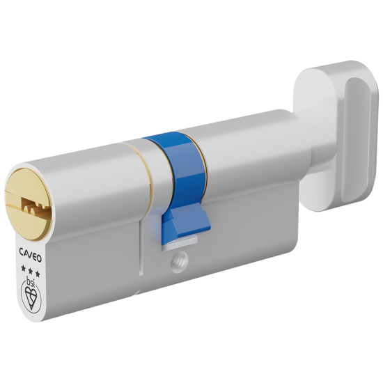 CAVEO TS007 3* Key & Turn Euro Dimple Cylinder 70mm 35(Ext)/35 (30/10/30T) KD - Click Image to Close