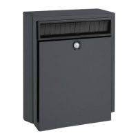 DAD Decayeux D410 Series Anti Theft Post Box Anthracite Grey