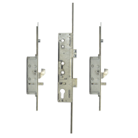 LOCKMASTER Lever Operated Latch & Deadbolt Twin Spindle - 2 Hook 2 Anti-Lift 2 Roller 35/92-62