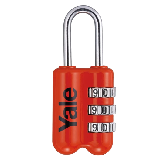 YALE YP2 Open Shackle Combination Padlock Red - Click Image to Close