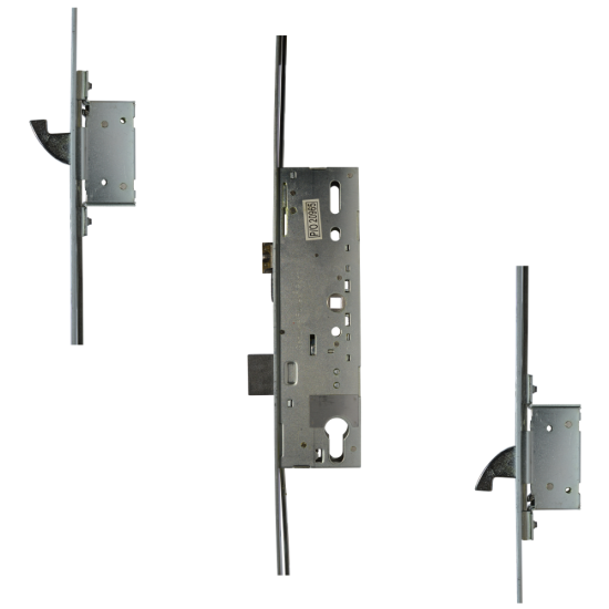 FULLEX Crimebeater 220 Pro Lever Operated Latch & Deadbolt Split Spindle 20mm Radius - 2 Hook 45/92 - Click Image to Close