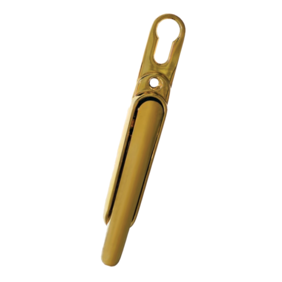 GREENTEQ Clearline Slimfold Bi-Fold Door Handle With Euro Cut Out Gold - Click Image to Close