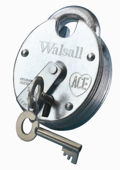 WALSALL ZP Close Shackle 5 Lever Padlock - Click Image to Close