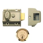 YALE 77 & 706 Non-Deadlocking Traditional Nightlatch 40mm ENB with PB Cylinder Boxed