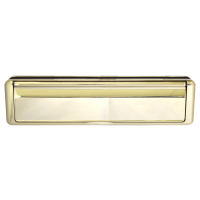 FAB & FIX Nu-Mail UPVC Letter Box 20-40 - 310mm Wide Gold