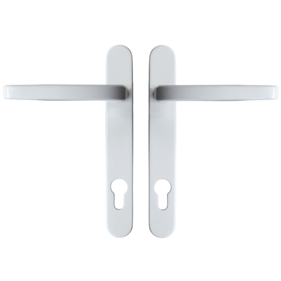 ASEC Vital Lever Short Backplate 122mm White 122mm Centres - Click Image to Close