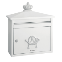 DAD Decayeux D210 Series Classic Style Post Box White