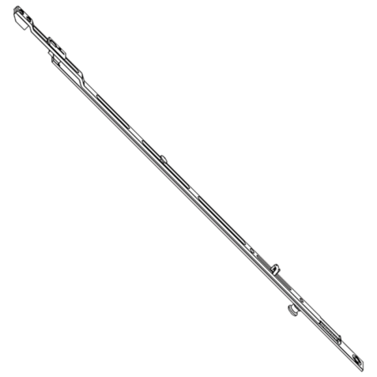 SIEGENIA Titan AF Bottom Extension TZBS0180 Silver (Galvanised) - Click Image to Close