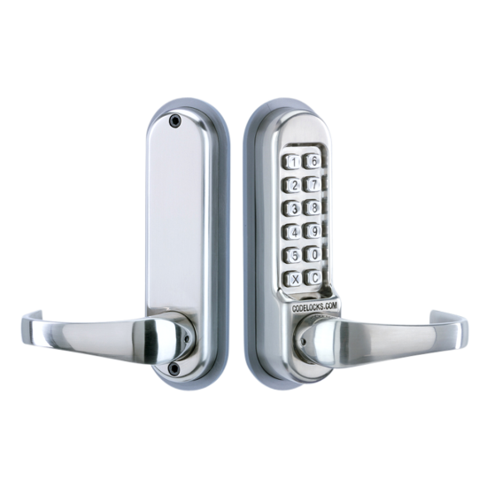 CODELOCKS CL510 Series Digital Lock With Tubular Latch CL510 SS Without Passage Set - Click Image to Close