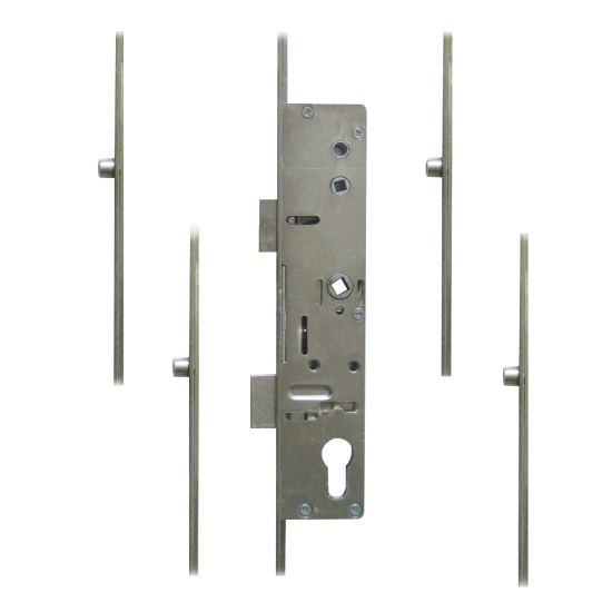 LOCKMASTER Lever Operated Latch & Deadbolt Twin Spindle - 4 Roller 35/92 - Click Image to Close